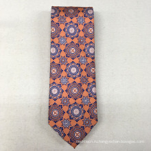 Оптом Оранжевое платье мужская заказ костюм 100% шелк ткань для галстука